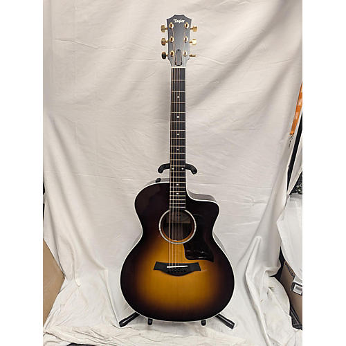 Taylor Used Taylor 214CE Deluxe 2 Tone Sunburst Acoustic Electric Guitar 2 Tone Sunburst