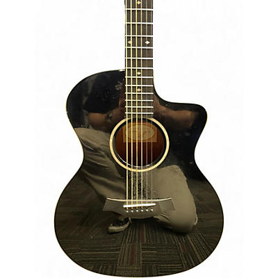 Used Taylor 214CE Deluxe Black Acoustic Electric Guitar