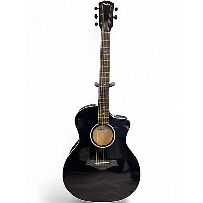 Used Taylor 214CE Deluxe Black Acoustic Electric Guitar