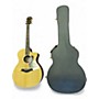 Used Taylor 214CE Deluxe DLX Sunset Blvd Grand Auditorium Ovangkol Natural Acoustic Electric Guitar Natural