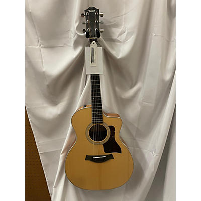 Taylor Used Taylor 214CE Deluxe Koa Natural Acoustic Electric Guitar