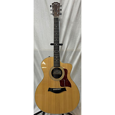 Taylor Used Taylor 214CE Deluxe Natural Acoustic Electric Guitar