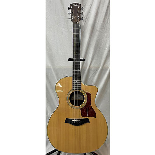 Taylor Used Taylor 214CE Deluxe Natural Acoustic Electric Guitar Natural