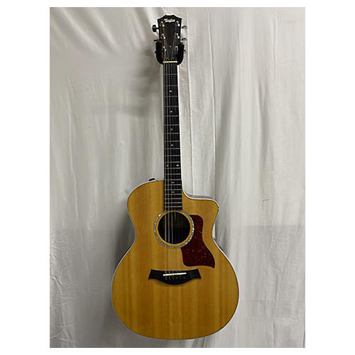 Taylor Used Taylor 214CE Deluxe Natural Acoustic Electric Guitar Natural