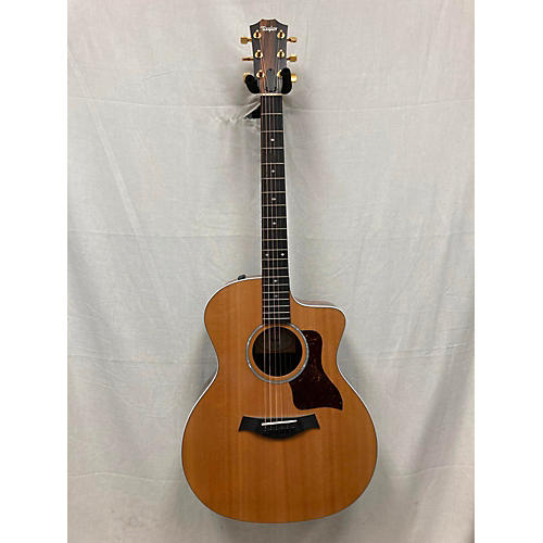 Taylor Used Taylor 214CE Deluxe Natural Acoustic Electric Guitar Natural