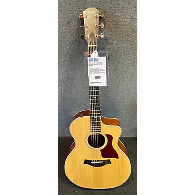 Taylor Used Taylor 214CE Deluxe Natural Acoustic Electric Guitar