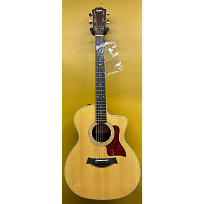 Taylor Used Taylor 214CE Deluxe Natural Acoustic Electric Guitar