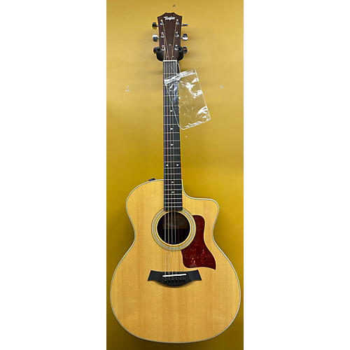 Taylor Used Taylor 214CE Deluxe Natural Acoustic Electric Guitar Natural