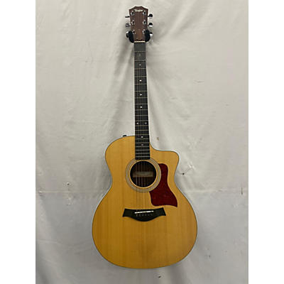 Taylor Used Taylor 214CE Deluxe Natural Acoustic Electric Guitar