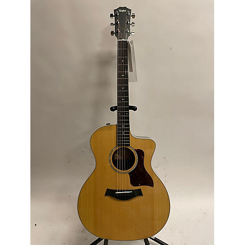 Taylor Used Taylor 214CE Deluxe Natural Acoustic Electric Guitar Natural