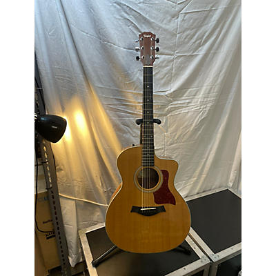 Taylor Used Taylor 214CE Deluxe Natural Acoustic Electric Guitar