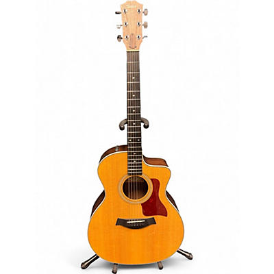 Taylor Used Taylor 214CE Deluxe Natural Acoustic Electric Guitar