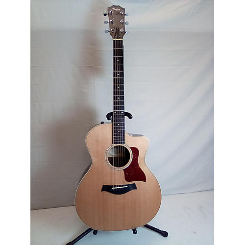 Taylor Used Taylor 214CE Deluxe Natural Acoustic Electric Guitar Natural