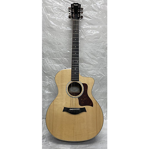 Taylor Used Taylor 214CE Deluxe Natural Acoustic Electric Guitar Natural