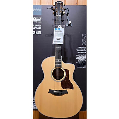 Taylor Used Taylor 214CE Deluxe Natural Acoustic Electric Guitar