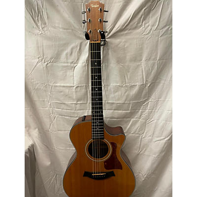 Taylor Used Taylor 214CE Deluxe Natural Acoustic Electric Guitar