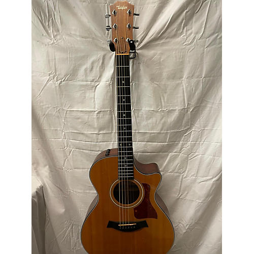 Taylor Used Taylor 214CE Deluxe Natural Acoustic Electric Guitar Natural