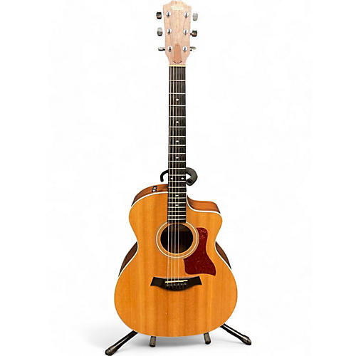 Taylor Used Taylor 214CE Deluxe Natural Acoustic Electric Guitar Natural