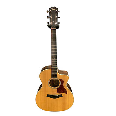 Taylor Used Taylor 214CE Deluxe Natural Acoustic Electric Guitar