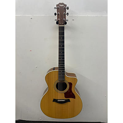 Taylor Used Taylor 214CE Deluxe Natural Acoustic Electric Guitar