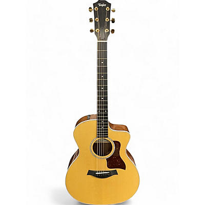 Taylor Used Taylor 214CE Deluxe Natural Acoustic Electric Guitar