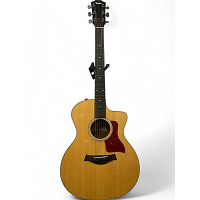 Taylor Used Taylor 214CE Deluxe Natural Acoustic Electric Guitar