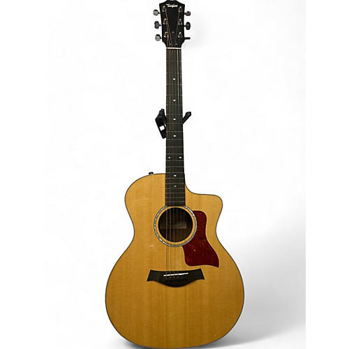 Taylor Used Taylor 214CE Deluxe Natural Acoustic Electric Guitar Natural