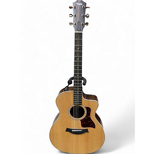 Taylor Used Taylor 214CE Deluxe Natural Acoustic Electric Guitar Natural