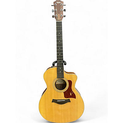 Taylor Used Taylor 214CE Deluxe Natural Acoustic Electric Guitar