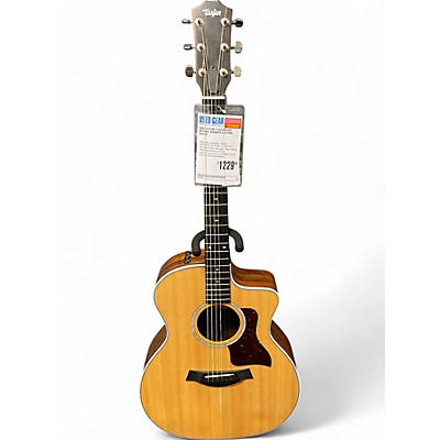 Taylor Used Taylor 214CE Deluxe Natural Acoustic Electric Guitar