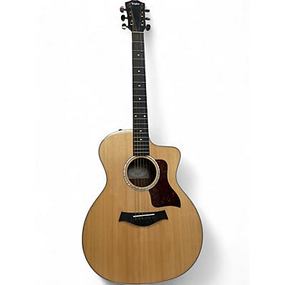 Taylor Used Taylor 214CE Deluxe Natural Acoustic Electric Guitar