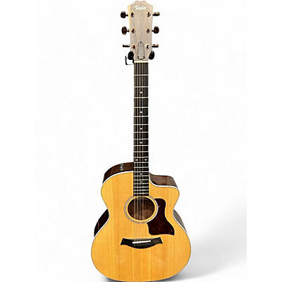 Taylor Used Taylor 214CE Deluxe Natural Acoustic Electric Guitar