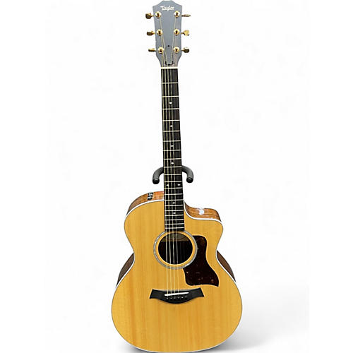 Used Taylor 214CE Deluxe Natural Acoustic Electric Guitar Natural