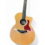 Used Taylor 214CE Deluxe Natural Acoustic Electric Guitar Natural