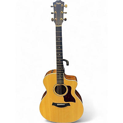 Used Taylor 214CE Deluxe Natural Acoustic Electric Guitar