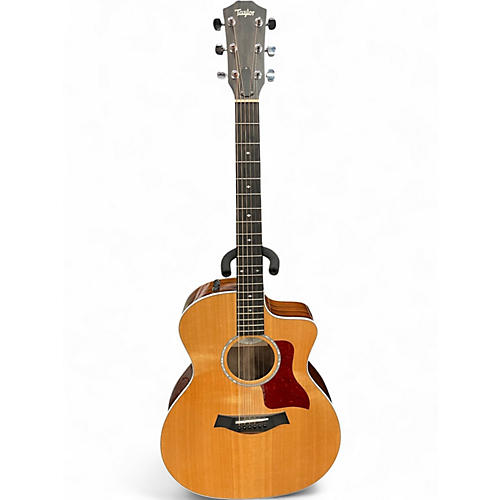 Used Taylor 214CE Deluxe Natural Acoustic Electric Guitar Natural