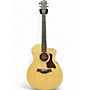 Used Taylor 214CE Deluxe Natural Acoustic Electric Guitar Natural
