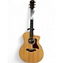 Used Taylor 214CE Deluxe Natural Acoustic Electric Guitar Natural