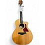 Used Taylor 214CE Deluxe Natural Acoustic Electric Guitar Natural