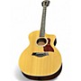 Used Taylor 214CE Deluxe Natural Acoustic Electric Guitar Natural