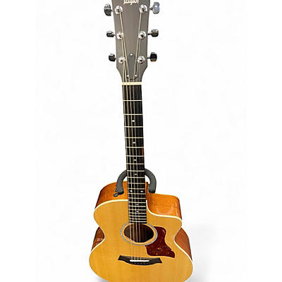 Used Taylor 214CE Deluxe Natural Acoustic Electric Guitar