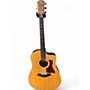 Used Taylor 214CE Deluxe Natural Acoustic Electric Guitar Natural