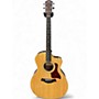 Used Taylor 214CE Deluxe Natural Acoustic Electric Guitar Natural