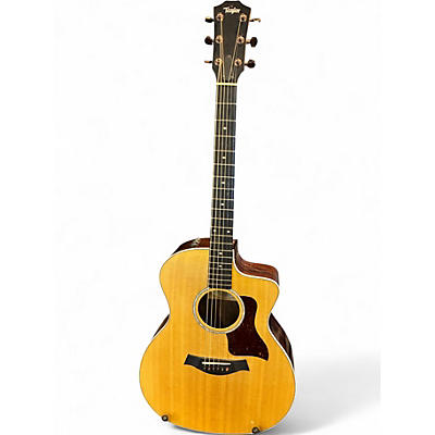 Used Taylor 214CE Deluxe Natural Acoustic Electric Guitar