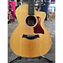 Used Taylor 214CE Deluxe Natural Acoustic Electric Guitar Natural