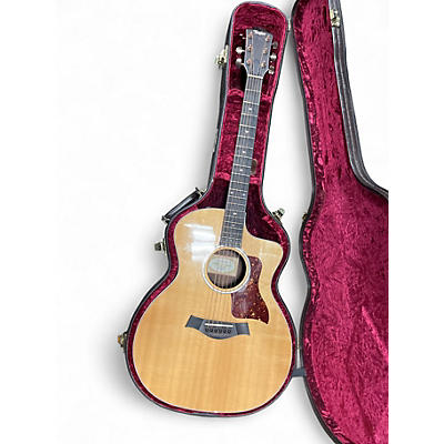 Used Taylor 214CE Deluxe Natural Acoustic Electric Guitar