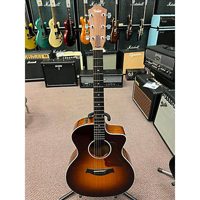 Taylor Used Taylor 214CE Deluxe Sunburst Acoustic Electric Guitar