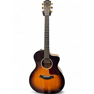 Taylor Used Taylor 214CE Deluxe Sunburst Acoustic Electric Guitar