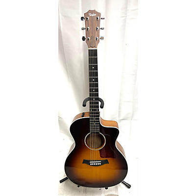 Taylor Used Taylor 214CE Deluxe Sunburst Acoustic Electric Guitar