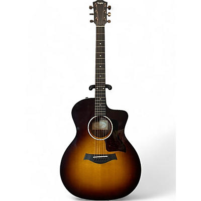 Taylor Used Taylor 214CE Deluxe Sunburst Acoustic Electric Guitar